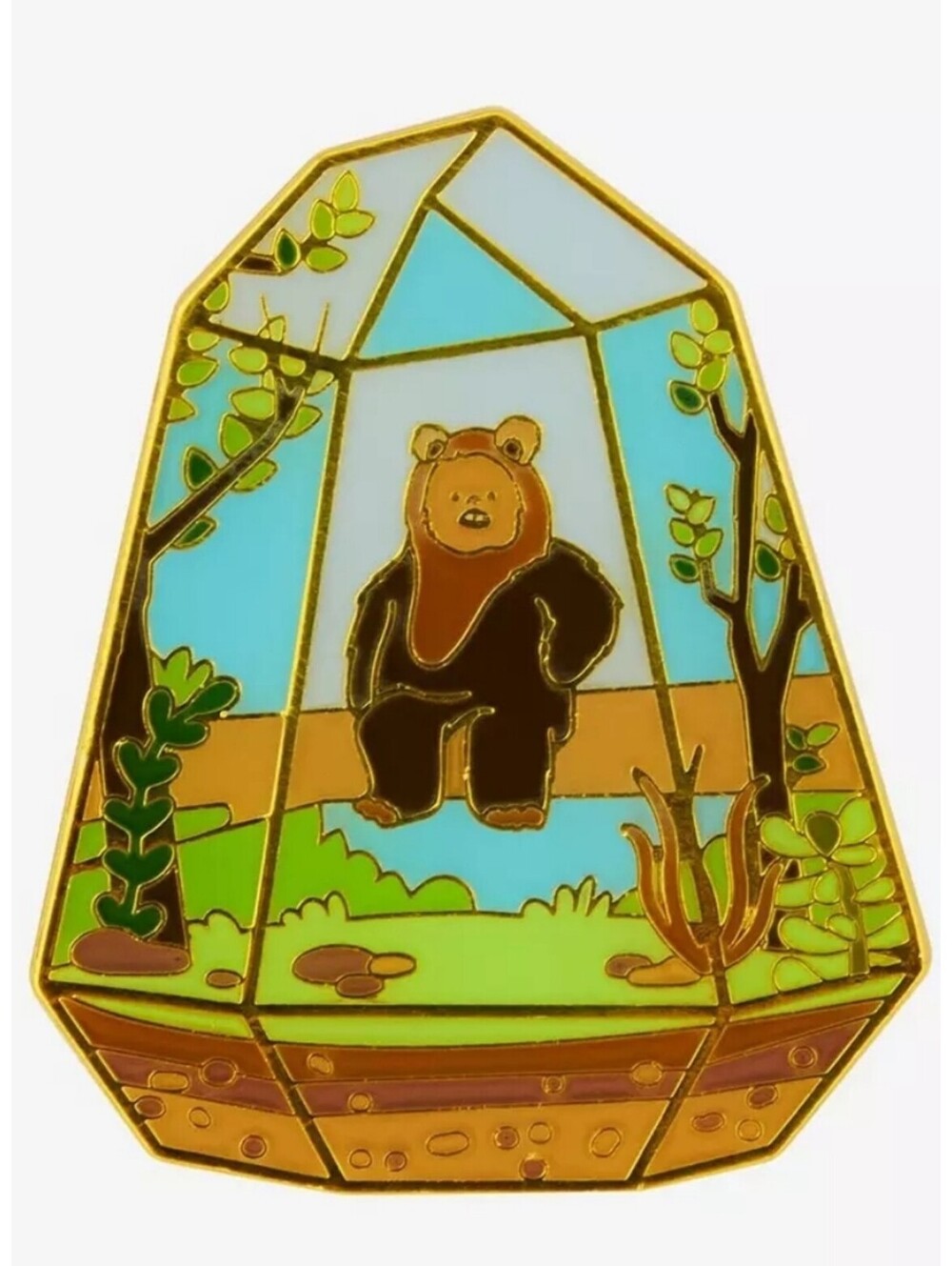 Loungefly Star Wars Ewok Terrarium Enamel Pin